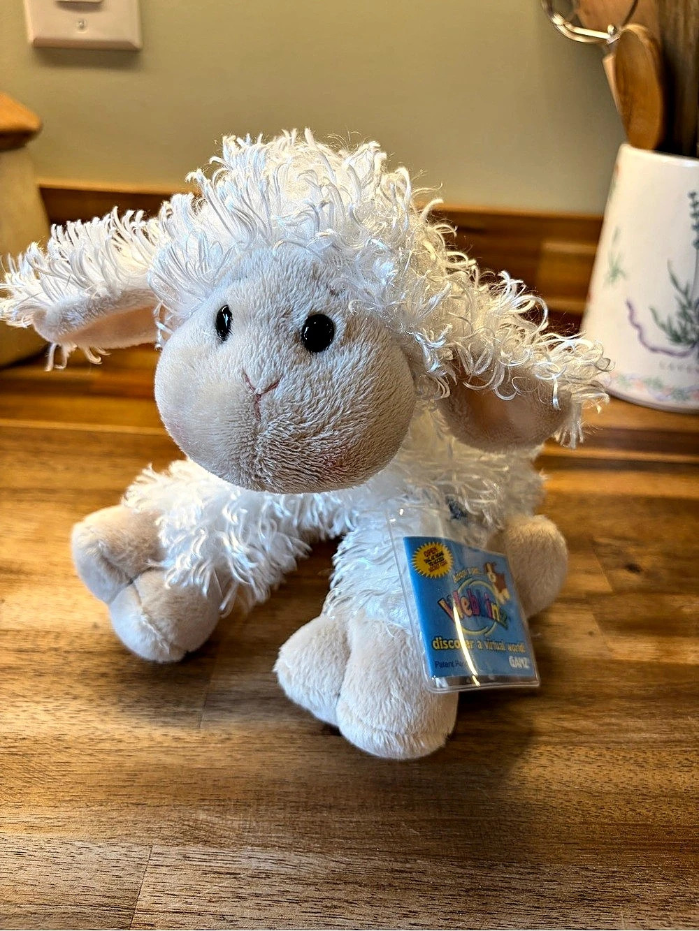 Ganz Webkinz Lamb HM201 White Plush Retired w/ Sealed Unused Code Tag